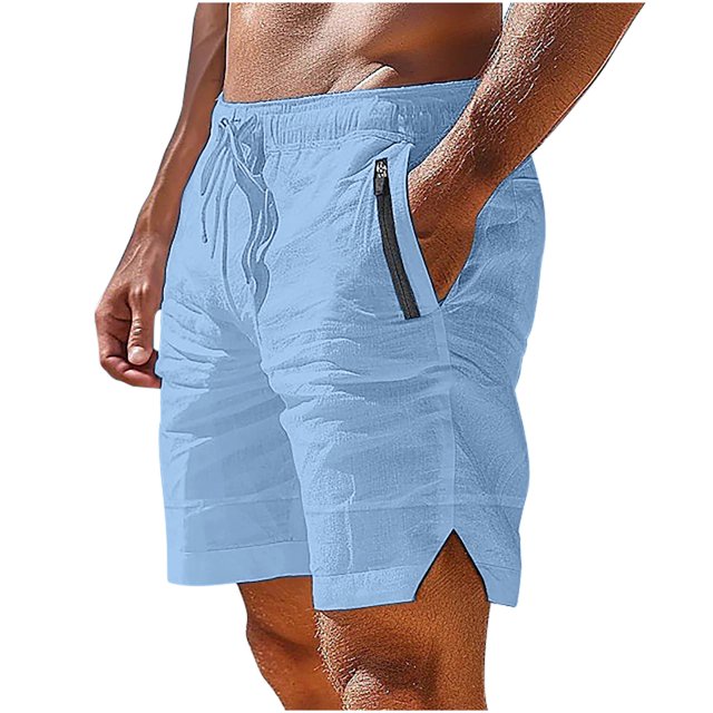 Diufon Men's Athletic Shorts Drawstring Waisted Outdoor Sport Shorts Spring Summer Hiking Shorts with Pockets