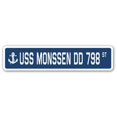 thumbnail image 1 of SignMission SSN-Monssen Dd 798 4 x 18 in. A-16 Street Sign - USS Monssen DD 798, 1 of 1