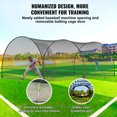 thumbnail image 4 of KFFKFF Baseball Hitting Enclosure, Net and Frame for Baseball and Softball Batting, Portable Practice Cage with Transportation Bag, 22FT, 4 of 9