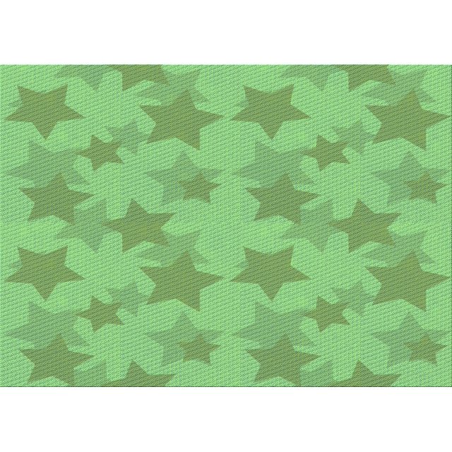 Ahgly Company Tapis d'Aire Rectangulaire Transitionnel Vert pour Intérieur, Lavable à la Machine, 5 Pieds x 7 Pieds