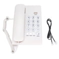 thumbnail image 2 of Corded Landline Phone, Desktop Phone  Multifunctional ABS  for Home White, 2 of 7