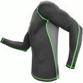 thumbnail image 2 of Meister Rush Premium Long-Sleeve Rash Guard for MMA, BJJ & Diving - Black/Neon Green, 2 of 4