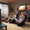 Red Block Computer Chair Yaheetech Swivel Folding Floor Gaming Chair with Armrests and ...