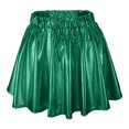 thumbnail image 1 of B91xZ Jupes Midi Plissées pour Femmes Jupe Patineuse Évasée Extensible Mini, Vert S, 1 of 5