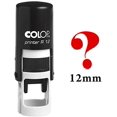 thumbnail image 1 of QUESTION MARK Tampon en Caoutchouc Mini à Encrage Automatique Colop Rond Décoratif pour Enseignants 12 mm, 1 of 3