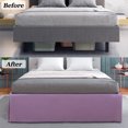 thumbnail image 3 of PiccoCasa Bed Skirt Double Brushed Microfiber with Dust Ruffle, Queen Light Purple, 3 of 7
