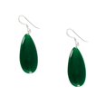 thumbnail image 2 of Boucles d'Oreilles en Jade Vert en Argent Sterling, 2 of 4
