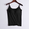 thumbnail image 2 of Timegard Camisoles pour Femmes avec Soutien-Gorge Intégré Débardeurs d'Été Sans Manches Bretelles Spaghetti Ajustables, 2 of 6