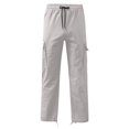 thumbnail image 3 of Men‘s Elastic Waist Loose Fit Lightweight Workwear Casual Cargo Pull On Pants With Multi Pockets, 3 of 4