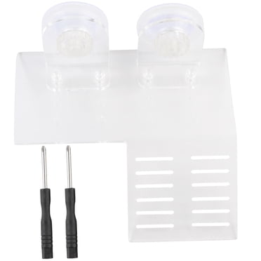 KAKOWELY Quai pour Tortues Quai pour Tortues Plateforme de Baignade Flottante Quai pour Tortues avec 2 Ventouses (Blanc) - Taille P5.91"X5.91"X1.18 Pouces