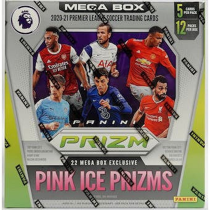 Boîte Méga de Soccer Panini Prizm Premier League 2020-21 - Pink Prizms