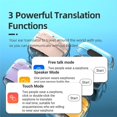 thumbnail image 3 of CUITING Real Time Language Translator Earbuds  Bluetooth 5.3 Denoise Translator Earphones Support 144 Languages with APP in Transparent Case for Smart Phone  White, 3 of 8