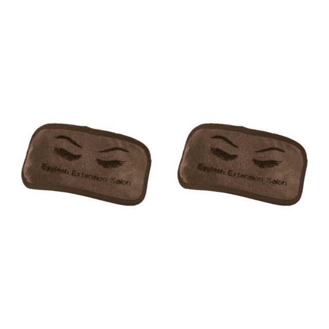 maskred Durable Eyelash Extension Forehead Pad Microfiber Holder Extension Soft Tray White 9 x 19cm 2Set