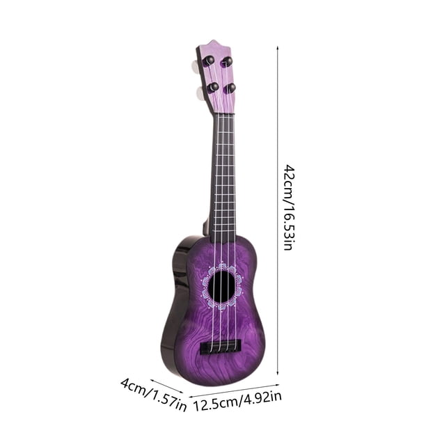 Jouet de guitare Dinosaure Jaune pour enfants, petit ukulélé, jouet éducatif 41 cm - Jeux & Jouets