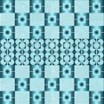 thumbnail image 1 of Ahgly Company Tapis d'Intérieur Lavable en Machine Carré Transitionnel Bleu, 6 Pieds Carré, 1 of 7
