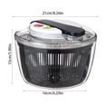 thumbnail image 3 of Suncoda Vegetable Dehydrator, Fruit and Vegetable Drainer Manual Press Fruit and Vegetable Dewaterer Dewaterer Household Kitchen Fruit Salad Dewaterer, 3 of 6