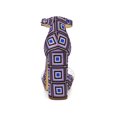 thumbnail image 2 of BLISSFUL STEP Women's Printed Clear Platform Block Heels Sandals Purple 10, 2 of 7