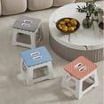 thumbnail image 1 of mtvxesu Foldable Plastic Stool Portable Lightweight Compact Folding Chair for Outdoor Camping and Home Use 1-Pack, 1 of 6