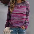 thumbnail image 1 of Babysbule Liquidation Hauts d'Automne pour Femmes T-Shirt Décontracté à Col Rond à Manches Longues pour Femmes Haut Ample Chandail, 1 of 4