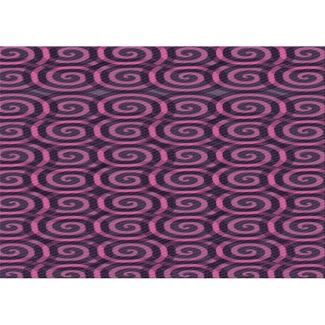 Ahgly Tapis Rectangulaire Lavable en Machine Orchidée Violet, 7 Pieds x 10 Pieds