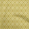 thumbnail image 1 of oneOone Cotton Poplin Yellow Fabric Geometrical Craft Projects Decor Fabric Printed By The Yard 42 Inch Wide, 1 of 4