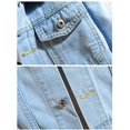 thumbnail image 4 of Men's Denim Distressed Jacket Casual Slim Fit Button Down Jeans Coat, 4 of 6
