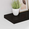 thumbnail image 2 of vidaXL Floating Wall Shelf Black 50x23x3.8 cm MDF, 2 of 5