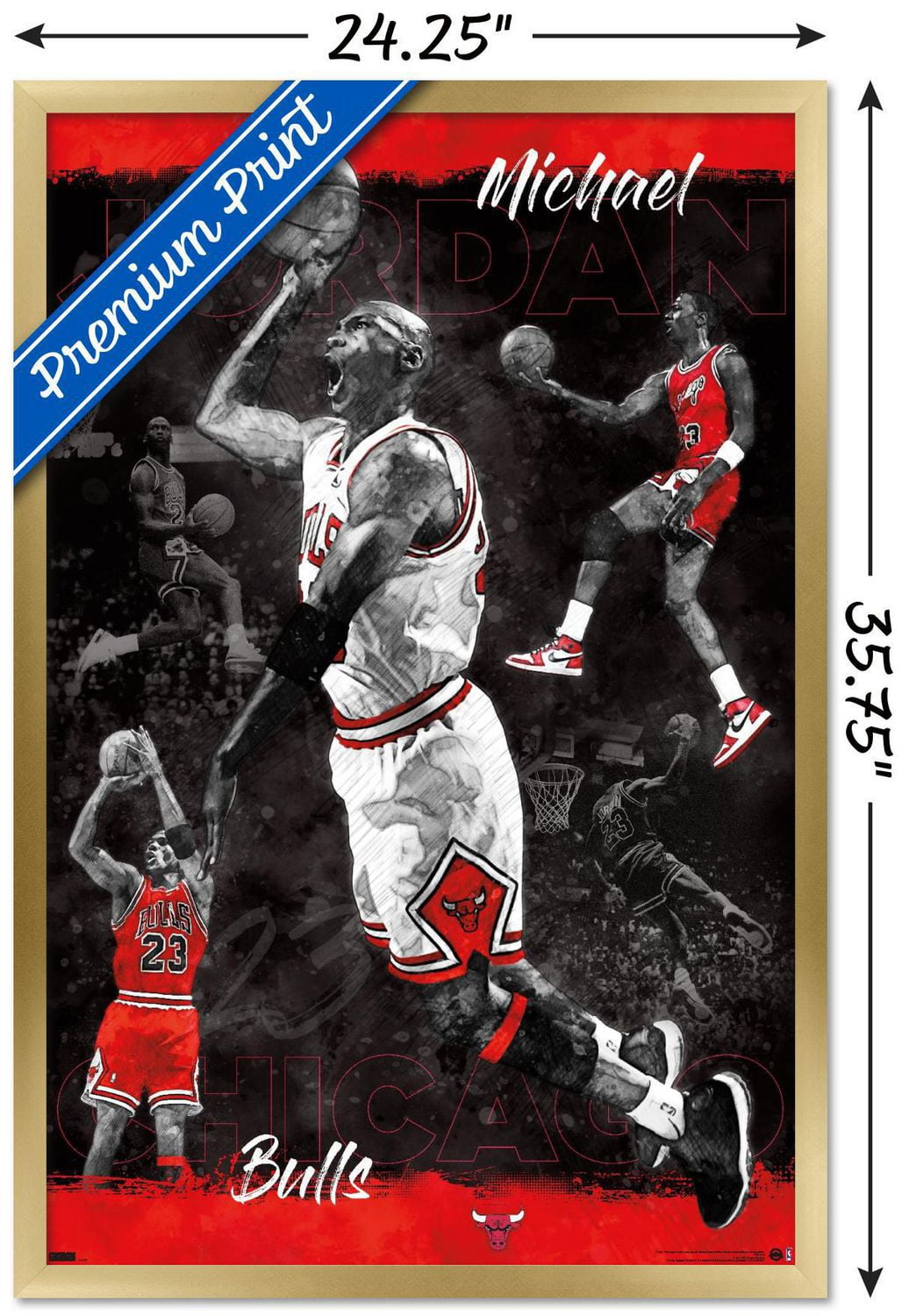 Michael Jordan - Sketch Wall Poster