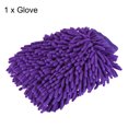 thumbnail image 3 of Unique Bargains Large Double-Side Microfiber Soft Chenille Dusting Wash Mitten Purple, 3 of 5