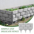 thumbnail image 4 of OUNONA Decorative Garden Fence Fence Light Grey Plastic for Friends 1Set, 4 of 7