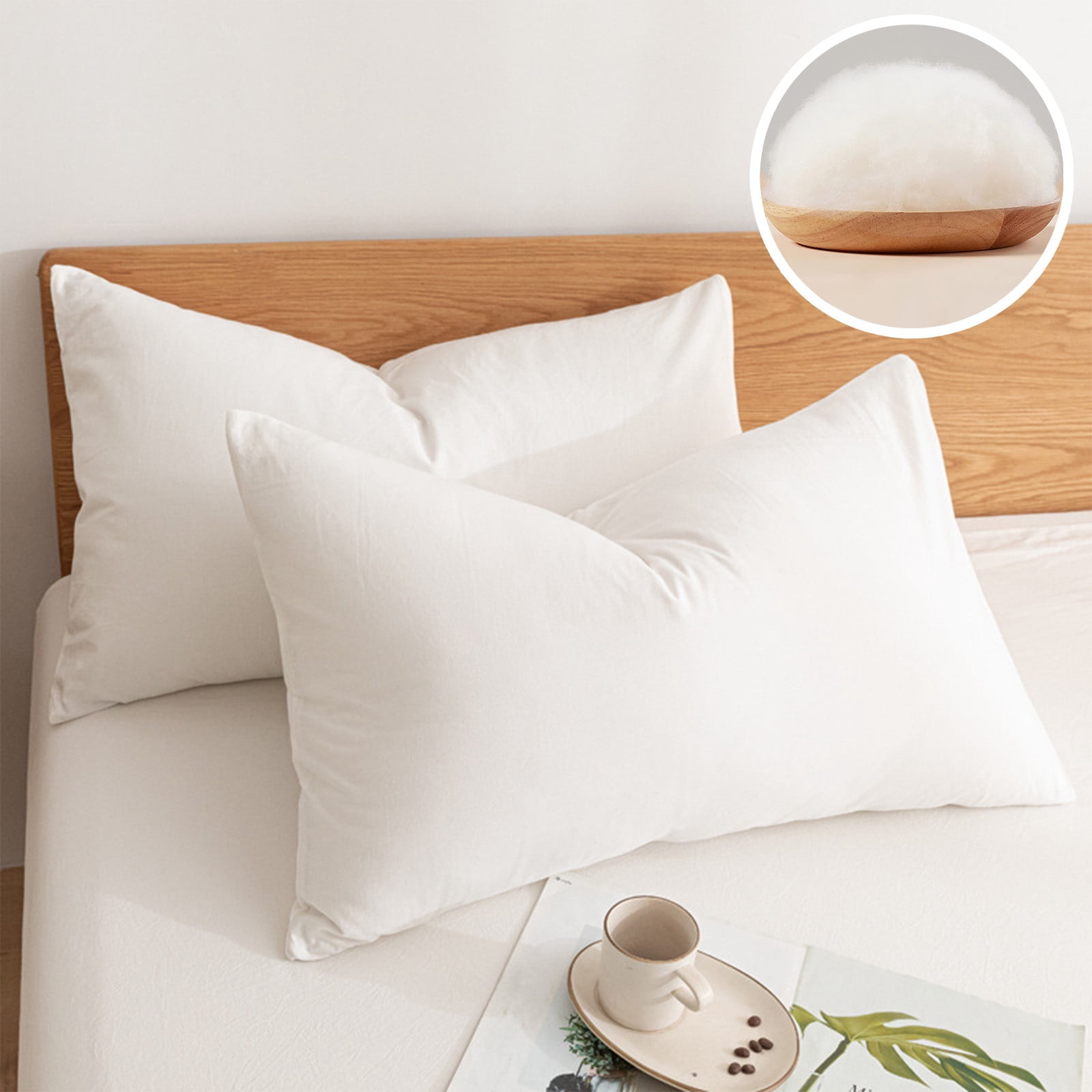 Meitianfacai Good Elasticity Detachable White Down Filled Hotel Pillow Core