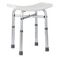 thumbnail image 3 of Heavy Duty Adjustable Shower Chair - 500lb Capacity - Lightweight Rust-Resistant Aluminum Bath Bench, Padded Anti-Slip Seat, Tool-Included Assembly, 3 of 7