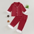 thumbnail image 2 of TIWEKE Little/Big Girls Satin Pajamas Summer Short Sleeve Button Down Silk PJS 2PCS Sleepwear Set,Size 4-5 Years, 2 of 4
