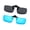 Black+Mirrored Blue, variant on Joopin 2 Pairs Polarized Clip On Sunglasses Over Eyeglasses for Men Women UV Protection (black+brown)