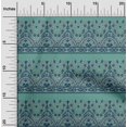 thumbnail image 1 of oneOone Cotton Silk Fabric Leaves & Floral Block Printed Craft Fabric BTY 42 Inch Wide, 1 of 4