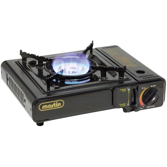 Black Outdoor Portable Tabletop Butane Burner