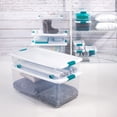 thumbnail image 3 of Sterilite 32 Quart Clear Plastic Stackable Storage Box Container (6 Pack), 3 of 10