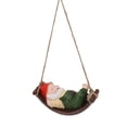 thumbnail image 2 of 7.5in Resin Dwarf Swing Sculpture Hand Made Unique Design Durability And Weather Resistance Multifunctional Use For Patio Lawn Porch, 2 of 8