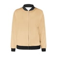 thumbnail image 5 of EQWLJWE Liquidation d'Été! Veste de Baseball Décontractée Mode pour Femmes avec Poches Zippées, 5 of 5