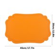 thumbnail image 4 of Sentmoon Placemats Washable Placemats Vintage PVC Placemats Sense Of Scandinavian Heat Insulation Table Mats Oil-proof Western-style Placemats Table Mats, 4 of 7