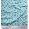 thumbnail image 1 of Soimoi Poly Crepe Fabric Floral,Bird & Sheep Kids Printed Fabric 1 Yard 52 Inch Wide, 1 of 3