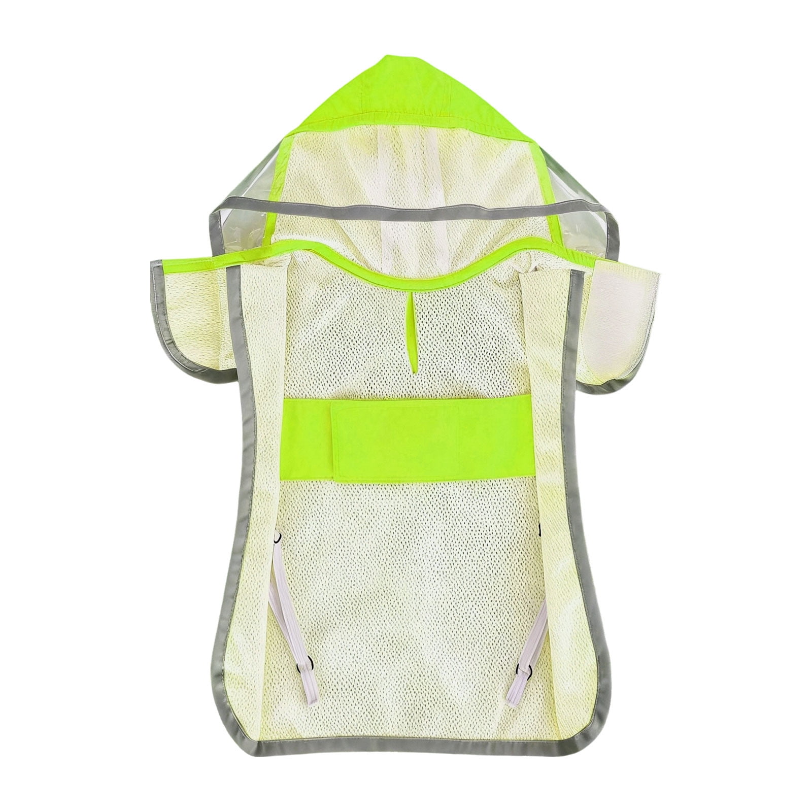 Imperméable pour Chien avec Capuchon Transparent et Caractéristiques Réfléchissantes pour l'Extérieur