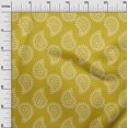 thumbnail image 3 of oneOone Velvet Medium Yellow Fabric Block Craft Projects Decor Fabric Printed By The Yard 58 Inch Wide, 3 of 5