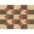 thumbnail image 1 of Ahgly Company Machine Washable Indoor Rectangle Transitional Saddle Brown Area Rugs, 2' x 4', 1 of 7