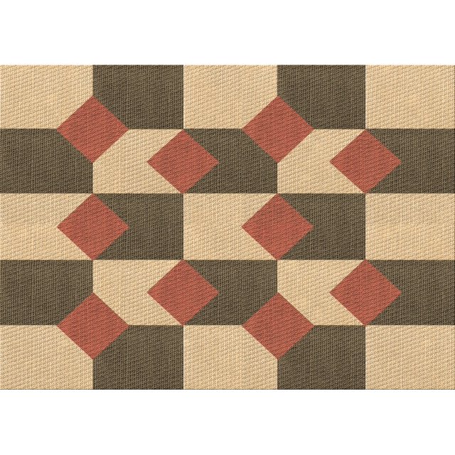 Ahgly Company Machine Washable Indoor Rectangle Transitional Saddle Brown Area Rugs, 2' x 4'
