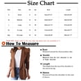 thumbnail image 2 of IROINID Veste Blazer Femme Manches Longues Couleur Unie Col Rabattu, Veste de Bureau Décontractée Cardigans Veste Longue, 2 of 5