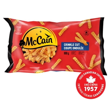 Frites à coupe ondulée McCainᴹᴰ, Fabriqué au Canada à partir d'ingrédients canadiens et importés 800g