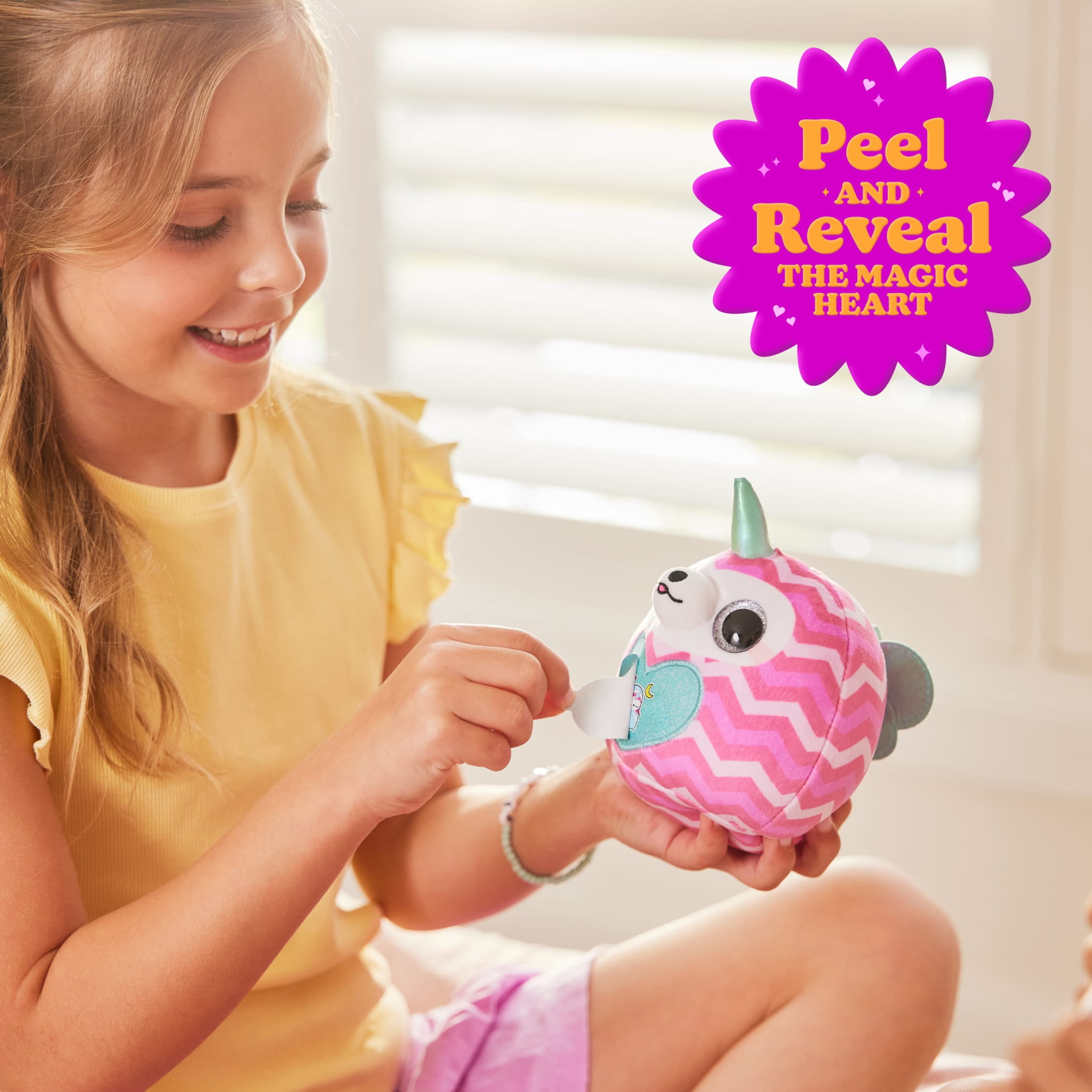 Rainbocorns Wild Heart Surprise by ZURU - Plush Stuffed Animal Unboxing Toy for Kids Ages 3+