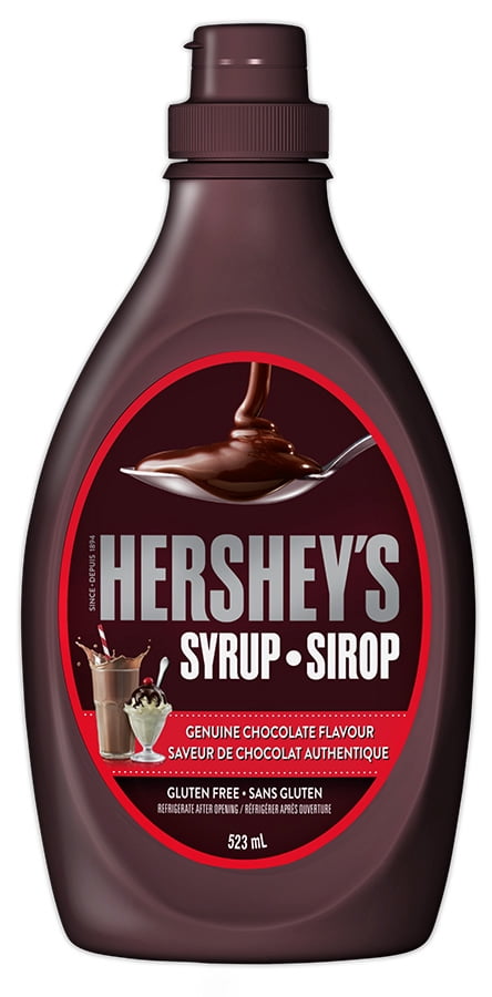 HERSHEY'S Syrup Chocolate, Gluten Free and Kosher, 523mL