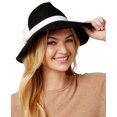 thumbnail image 1 of August Hat It Girl 3 Pom Fedora Grand, Noir, une Taille, 1 of 3